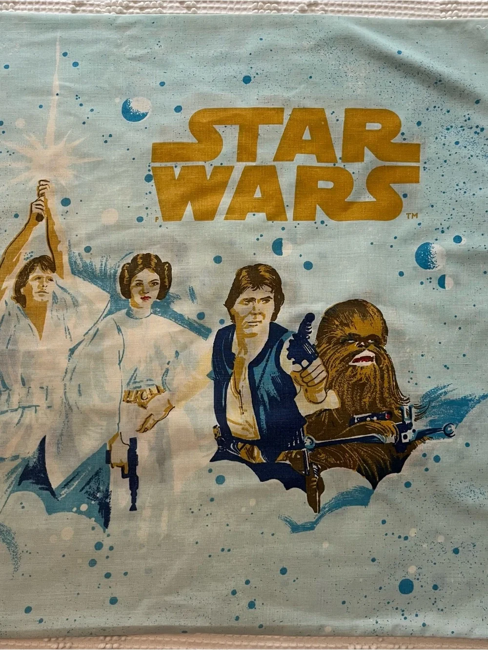 Vintage 1977 Star Wars A New Hope Pillowcase (1) - Picture 2 of 5